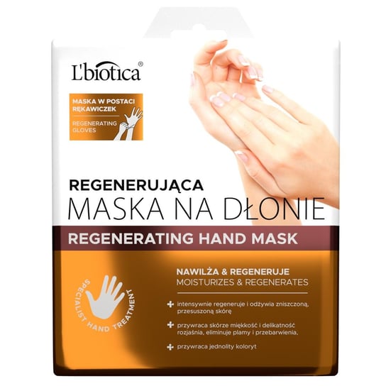 L'BIOTICA, maska Regenerująca na dłonie, 1 para LBIOTICA / BIOVAX