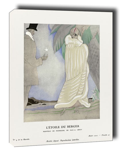 L’étoile du berger, Manteau de fourrure, de Max-A - obraz na płótnie 40x60 cm Galeria Plakatu
