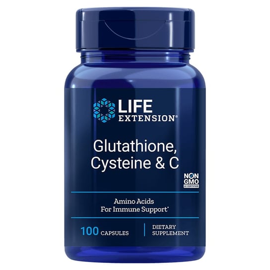 L-Glutation + L-Cysteina + Witamina C ( Suplement diety, 100 kaps.) Life Extension