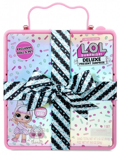 L.O.L. Deluxe Present Surprise, zestaw z laleczką  pink L.O.L. Surprise