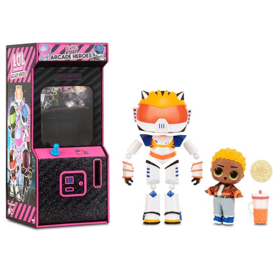 L.O.L Surprise Boys Arcade Heroes Cool Cat lalka w automacie do gier MGA
