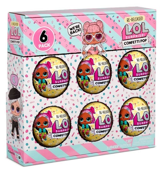 L.O.L. Surprise, figurki 6-pak confetti Angel L.O.L. Surprise