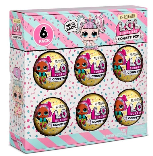 L.O.L. Surprise, figurki 6-pak confetti Unicorn L.O.L. Surprise