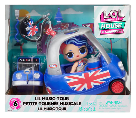 L.O.L. Surprise Furniture Playset with Doll - Cheeky Babe + Lil Music Tour L.O.L. Surprise