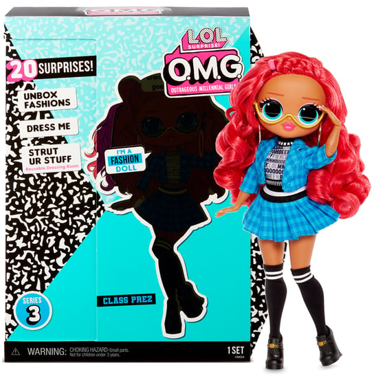 L.O.L. Surprise, laleczka OMG Doll Series 3- Class Prez L.O.L. Surprise