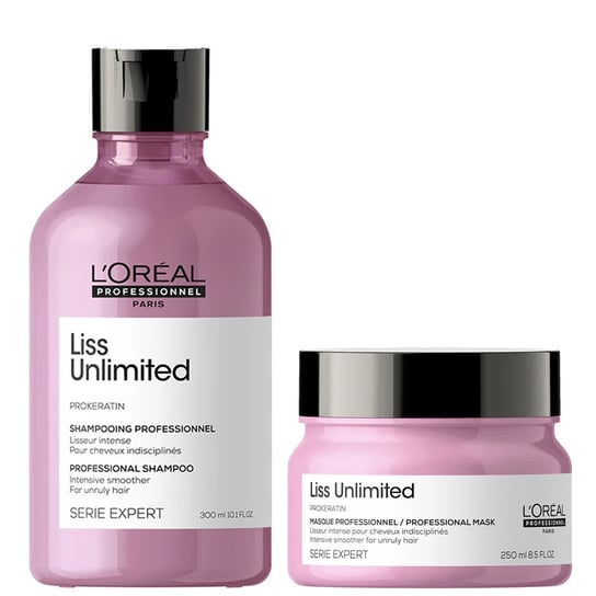 L’Oréal, Liss Unlimited,  Zestaw kosmetyków do pielęgnacji, 2 szt. L'Oréal Professionnel