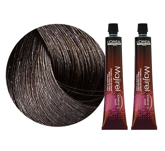 L'Oréal Majirel, Zestaw: Farba do włosów, kolor 5.0 głęboki jasny brąz, 2x50ml L'Oréal Professionnel