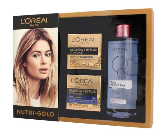 L'Oreal, Nutri Gold, zestaw kosmetyków, 3 szt. L'Oreal Paris