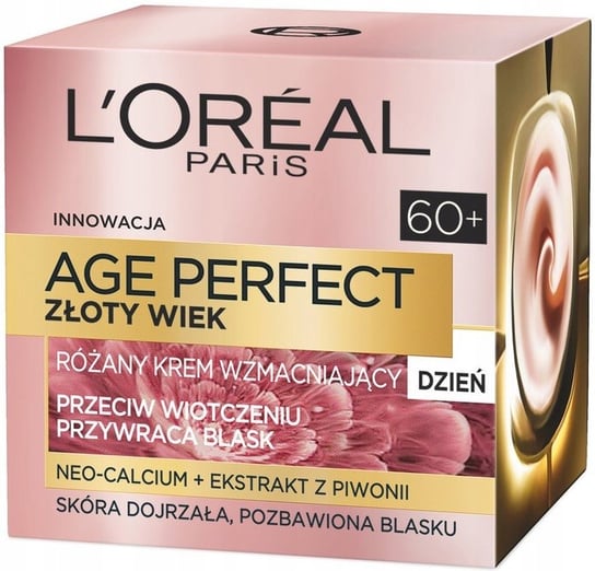 L'oreal Paris, Age Perfect 60+ Złoty Wiek, różany krem wzmacniający na dzień, 50 ml L'Oreal Paris