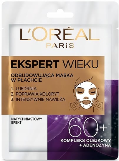 L'oreal Paris, Age Specialist 55+, maska na tkaninie odbudowująca, 30 g L'Oreal Paris