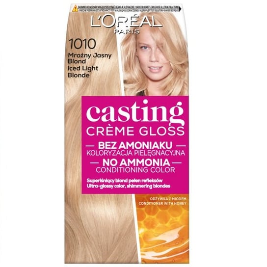 L'oreal Paris, Casting Creme Gloss, farba do włosów 1010 Lodowy Blond L'Oreal Paris