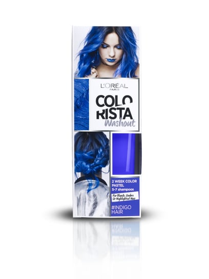 L'oreal Paris, Colorista Wash Out, zmywalna farba do włosów #Indigo Hair, 80 ml L'Oreal Paris