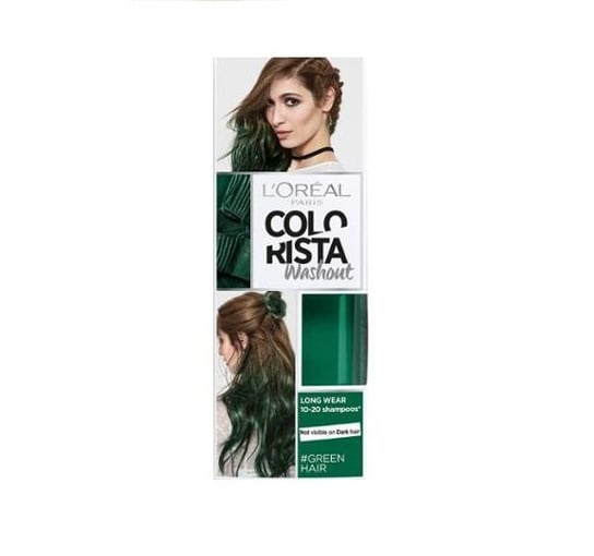 L'oreal Paris, Colorista Washout, zmywalna farba do włosów 20 Green Hair, 80 ml L'Oreal Paris
