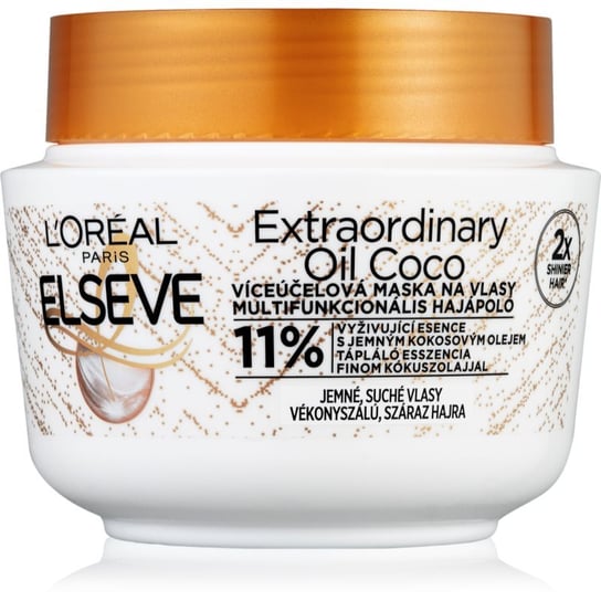 L’Oréal Paris Elseve Extraordinary Oil Coconut maseczka odżywcza do włosów normalnych i suchych z olejem kokosowym 300 ml L'Oreal Paris