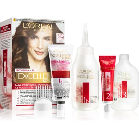 L’Oreal Paris Excellence Creme farba do włosów odcień 5.02 Light Brown L’Oreal Paris