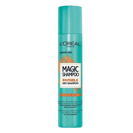 L'oreal Paris, Magic Shampoo Invisible, suchy szampon do włosów Tropical Splash, 200 ml L'Oreal Paris