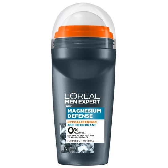 L'Oreal Paris, Men Expert Magnesium Defense, hipoalergiczny dezodorant w kulce, 50 ml L'Oreal Paris