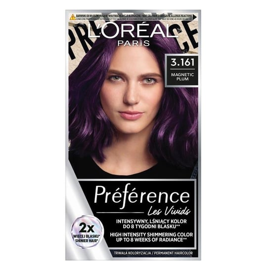L'Oreal Paris Preference Vivids farba do włosów 3.161 Magentic Plum L'Oreal Paris