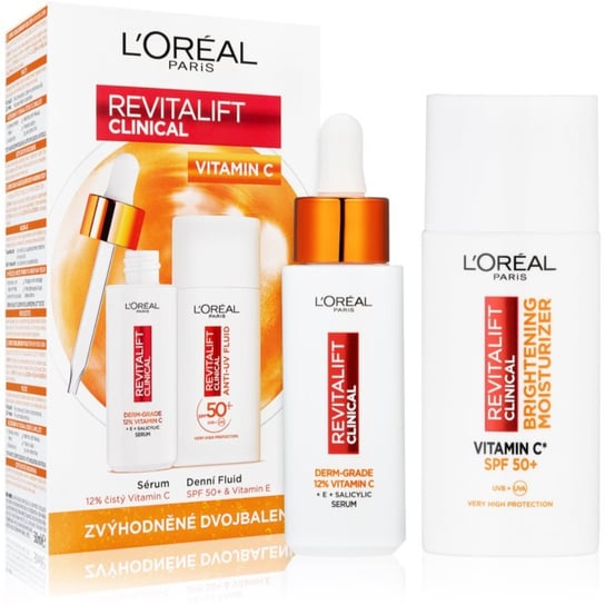 L’Oréal Paris, Revitalift Clinica, Zestaw kosmetyków do pielęgnacji twarzy z witaminą C, 2 szt. L’Oréal