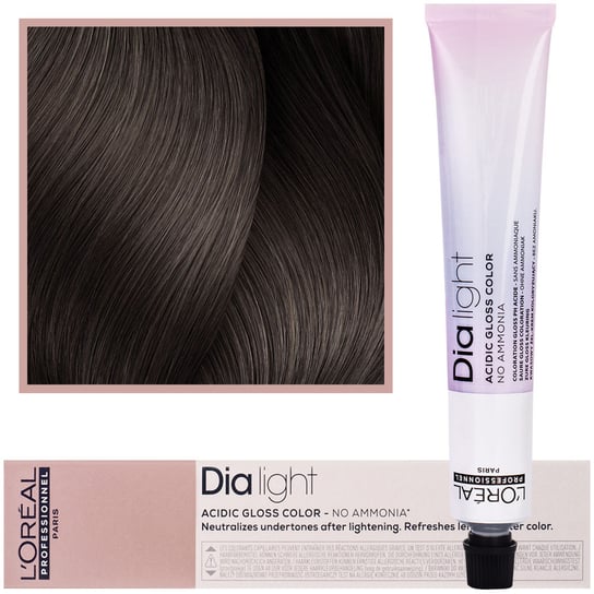 L'oreal Professionnel, Dia Light, Farba do włosów kolor 7.12 Blond Popielato-Opalizujący przyciemnia o dwa i pół tonu, 50 ml L'Oréal Professionnel