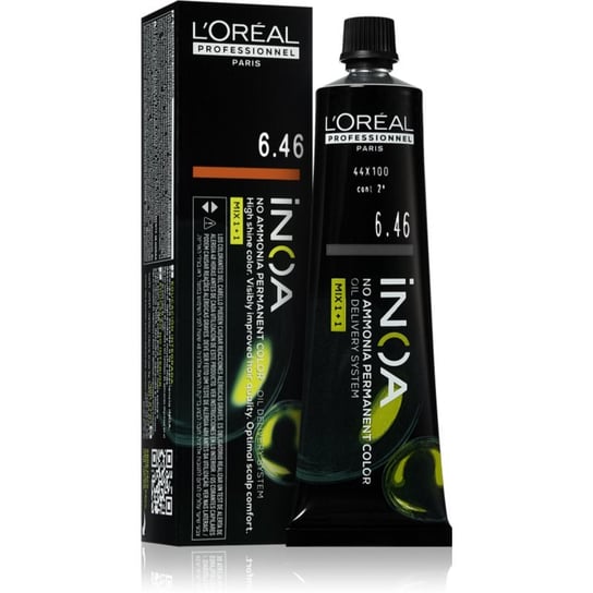 L'Oréal Professionnel Inoa trwała farba do włosów bez amoniaku odcień 6.46 60 ml L'Oréal Professionnel