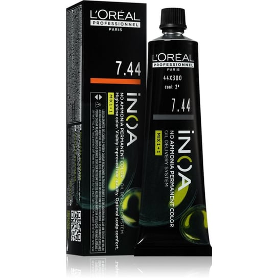 L'Oréal Professionnel Inoa trwała farba do włosów bez amoniaku odcień 7.44 60 ml L'Oréal Professionnel