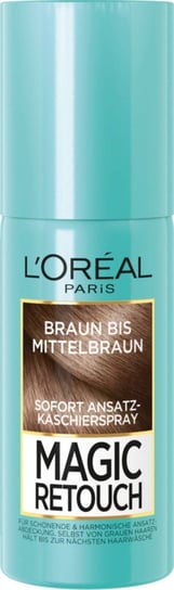 L'Oréal Professionnel, Magic Retouch Medium Brown, Spray Tuszujący Odrosty, średni brąz, 75ml L'Oréal Professionnel