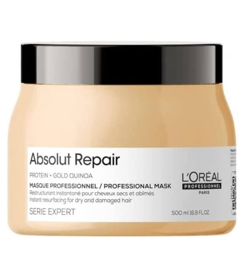 L'oreal Professionnel, Serie Expert Absolut Repair Gold Quinoa + Protein, Odbudowująca maska do włosów zniszczonych, 500 ml L'Oréal Professionnel