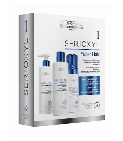 L'Oreal Professionnel, Serioxyl 1 Kit Natural Hair, Kuracja wzmacniająca włosy normalne, 3 szt. L'Oréal Professionnel