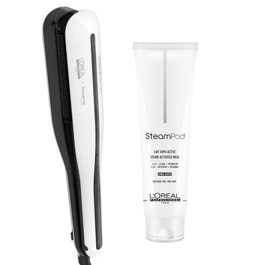 L'Oréal Professionnel, Steampod, Zestaw prostownica parowa + mleczko do prostowania włosów cienkich 150ml L'Oréal Professionnel