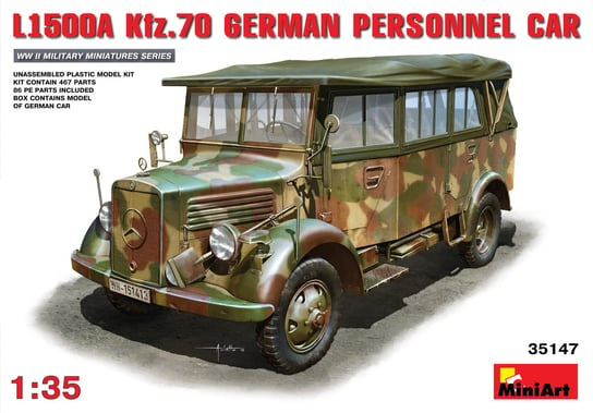 L1500A Kfz. 70 German Personnel Car 1:35 MiniArt 35147 MiniArt