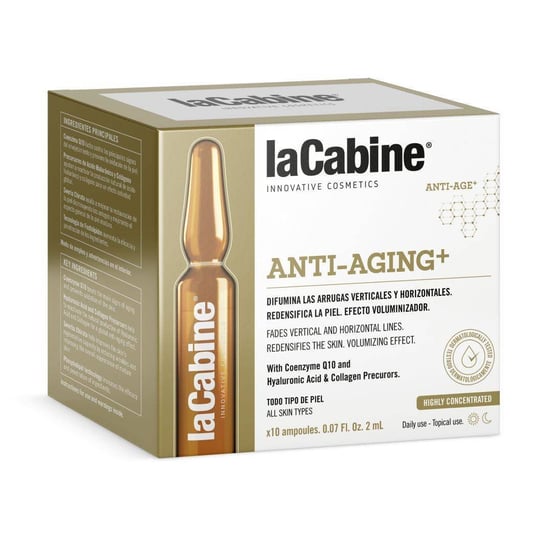 La Cabine, Anti-Aging+, Ampułki do twarzy zmniejszające widoczność zmarszczek, 10x2ml La Cabine