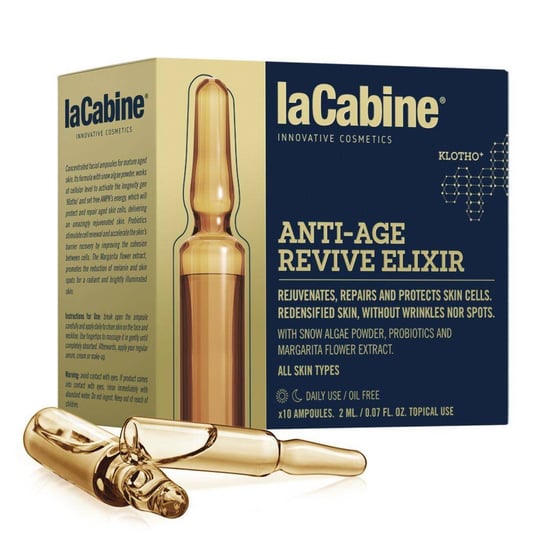 La Cabine, Anti-aging Reviving Elixir, Ampułki Do Twarzy Wyrównujące Koloryt Skóry, 10x2ml La Cabine