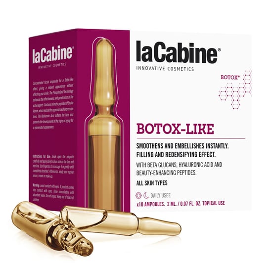 La Cabine, Botox-Like, Ampułki do twarzy błyskawicznie wygładzające, 10x2 ml La Cabine