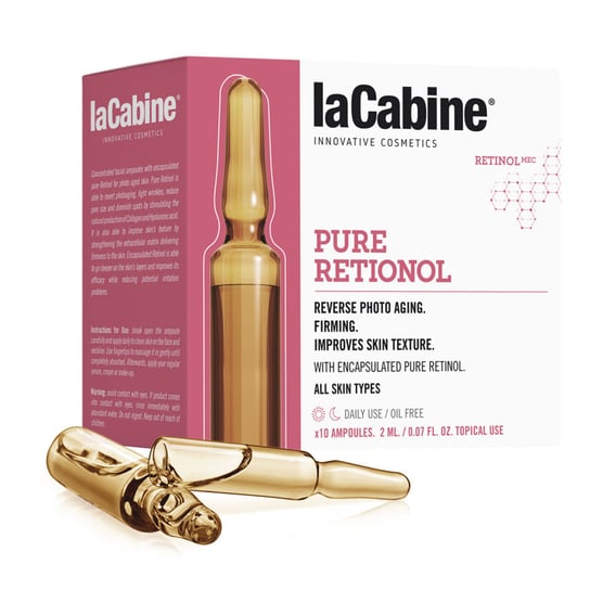 La Cabine, Pure Retinol, Ampułki do twarzy redukujące skutki fotostarzenia, 10x2 ml La Cabine