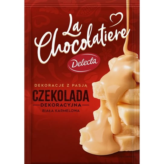 La Chocolatiere Czekolada dekoracyjna biała karmelowa Delecta