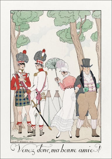 La Cruche caffée, George Barbier - plakat 60x80 cm Galeria Plakatu