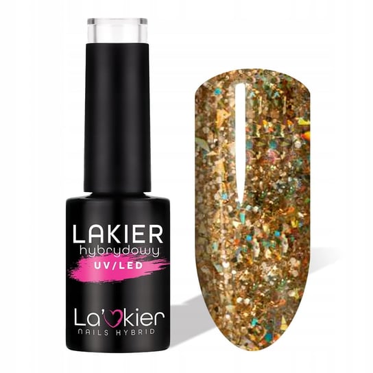 La'Kier Winterglow 3 Dazzling Glow Diamond - kolorowy lakier hybrydowy 5g La'kier