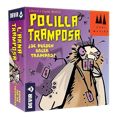 La Polilla Tramposa, wersja angielska, gra planszowa, Devir DEVI