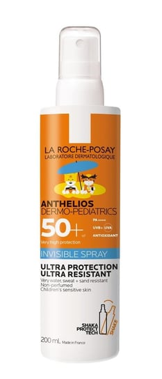 La Roche-Posay Anthelios Dermo-Pediatrics, niewidzialny spray dla dzieci, SPF 50+, 200 ml La Roche-Posay