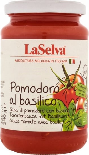 LA SELVA Sos pomidorowy z bazylią (340g) - BIO LASELVA
