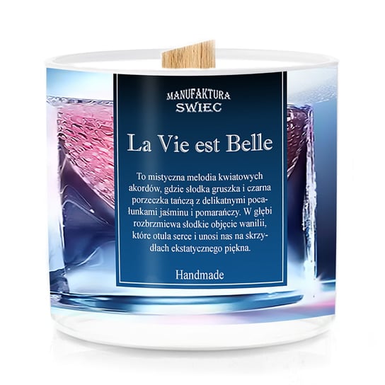 La Vie est Belle. Duża sojowa świeca zapachowa Manufaktura Świec