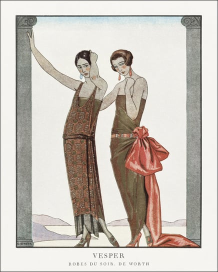 La Villa d’Este: France XXe siècle, George Barbier - plakat 60x80 cm Galeria Plakatu