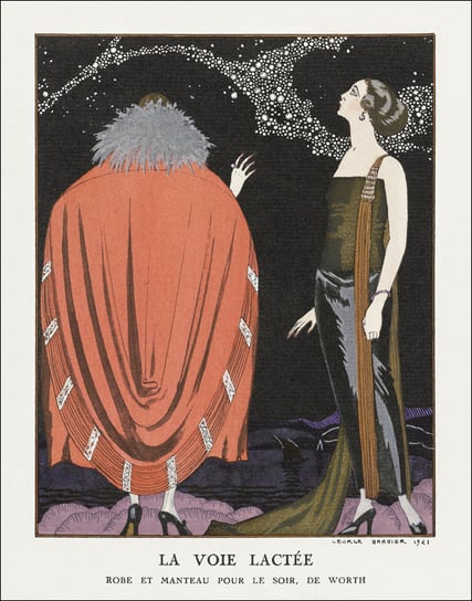 La voie lactée, George Barbier - plakat 40x50 cm Galeria Plakatu