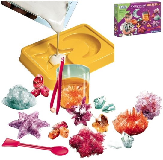 Laboratorium Hodowla Kryształów Eksperymenty Dla Dzieci Zabawki Kreatywne Zestawy Clementoni