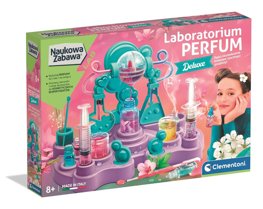 LABORATORIUM PERFUM ZAPACHÓW ZESTAW NAUKA ZABAWA DZIECI DELUX CLEMENTONI Clementoni