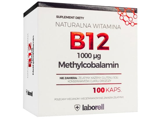 Laborell, Witamina B12,  Suplement diety, 100 kaps. Laborell