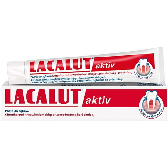Lacalut, Aktiv, pasta do zębów przeciw krwawieniu dziąseł i paradontozie, 75 ml Labovital