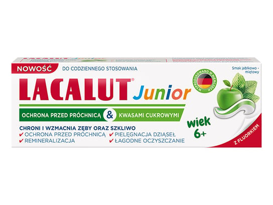 Lacalut, Pasta Do Zębów Dla Dzieci Od 6 Lat, Junior, 55 Ml Lacalut