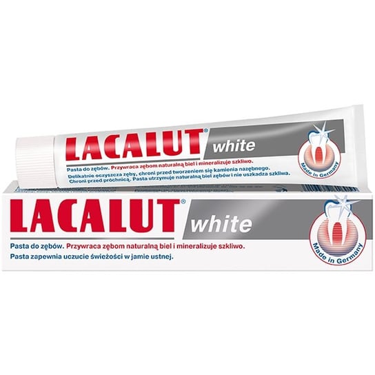 Lacalut, White, pasta do zębów przywracająca naturalną biel, 75 ml Labovital